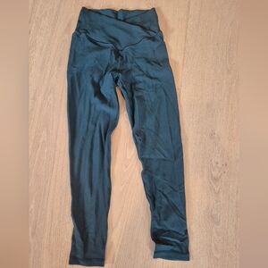 Aerie Offline Crossover Waist Green Legging 7/8 Size Medium